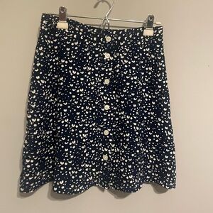 Gap navy and white‎ Casual Skirt 4 petite